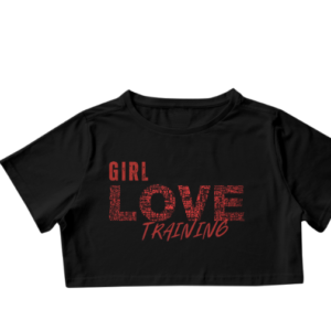 CAMISETA CROPPED GERL LOVE TRAING