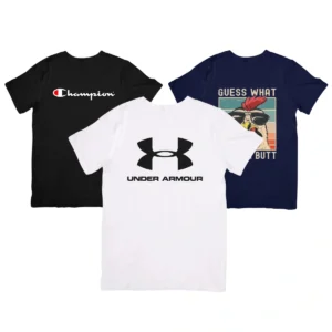 Kit 3 Camisetas Masculina Estamparia Sortidas Originais