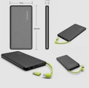 Carregador Portátil Pincnc, Original Power Bank 10000mah.