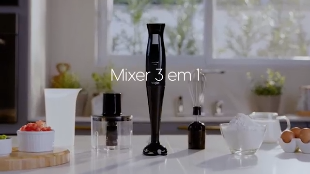 Mixer Vertical Turbo Chef Elgin 3 em 1 200W Preto 110v / 220v - Imagem 2